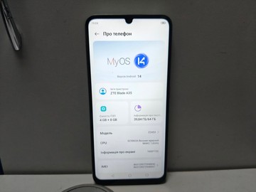 Б/у Мобільний телефон Zte blade a35 4/64gb 01-200975040