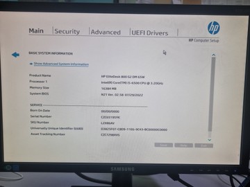 Б/в Системний блок Пк intel core i5-6500/ram 16 gb/hdd 500 gb/ssd 128 gb/інтегрована 01-200989005