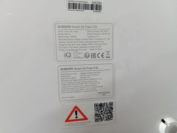 Б/у Фритюрница Xiaomi smart air fryer 5.5l eu 01-200999460