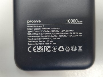 Б/у Повербанк Proove illuminator 2 22.5w 10000mah 01-201030318