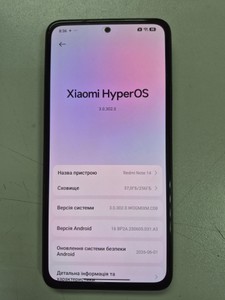 Б/в Мобільний телефон Xiaomi redmi note 14 8/256gb 01-201053758