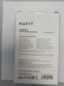 Б/у Акустика Havit sk897bt rgb 01-201101359