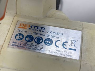 01-200520545: Dexter csc18ld1.9