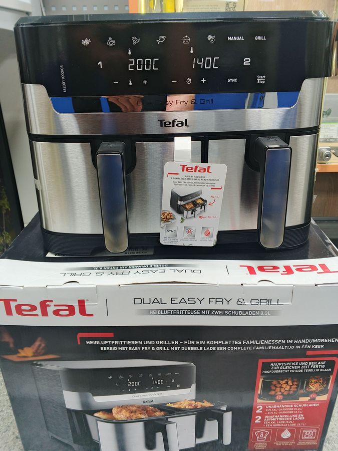 Tefal dual easy fry & grill air fryer ey905d10