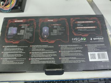 Б/у Набор клавиатура и мышка Gembird backlight gaming kit 01-200803652