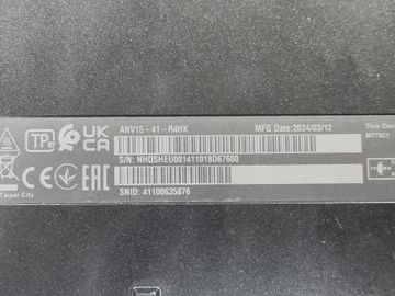 Б/в Ноутбук Acer 15/ryzen 5 7535hs ddr5/16gb ddr5/hdd *відсутній/ssd 512 gb/geforce rtx3050 6gb 01-200825480