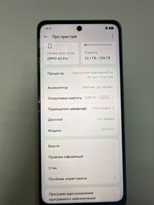 Б/в Мобільний телефон Oppo a5 pro 4g 8/256gb 01-200828992