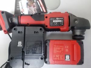 Б/у Угловая шлифмашина Einhell x-change axxio 18/125q 1акб зп 01-200789047