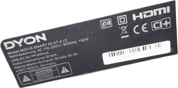 Б/в Телевізор Dyon movie smart 55 xt-3 v2 01-200844246