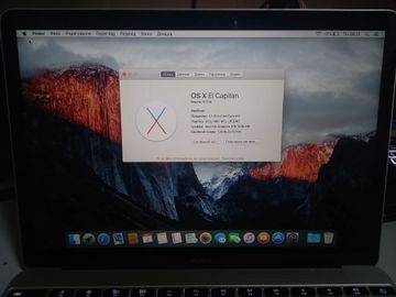 Б/в Ноутбук Apple macbook a1534 12" core m3 1,2ghz/ram 8gb/ssd 256gb/intel hd graphics 615 01-200861044