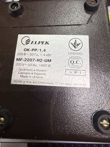 Б/в Обігрівач повітряний Elpek mf 2207 01-200886855