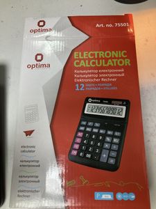 Б/в Настільний калькулятор Optima 75501 01-200899242