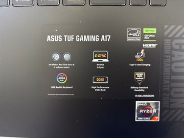 Б/в Ноутбук Asus 17/ryzen 7 7435hs ddr5/16gb ddr4/hdd *відсутній/ssd 512 gb/geforce rtx4050 6gb 01-200919810