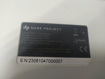 Б/у Клавиатура Dark Project kd68b 01-200941917