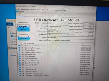 Б/в Ноутбук Lenovo 15/ryzen 5 5500u ddr4/8gb ddr4/hdd *відсутній/ssd 512 gb/*інтегрована 01-200958549