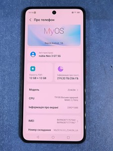 Б/в Мобільний телефон Zte nubia neo 3 gt 5g 12/256gb 01-201081516