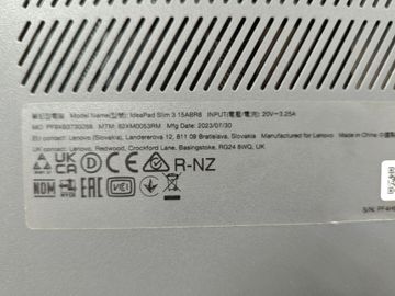 01-200744565: Lenovo 15/ryzen 5 7530u ddr4/16gb ddr4/hdd *відсутній/ssd 512 gb/*інтегрована