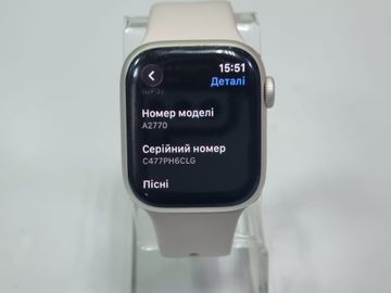 Б/в Смарт-годинник Apple watch series 8 gps 41mm aluminum case 01-200845878
