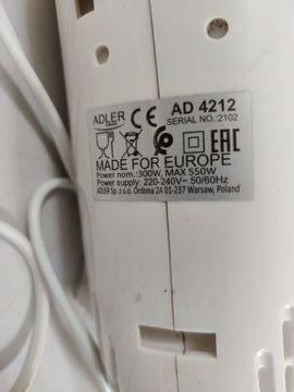 Б/у Миксер Adler ad 4212 01-200900704