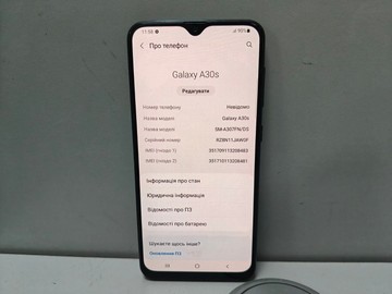Б/у Мобільний телефон Samsung galaxy a30s 3/32gb 01-200953186
