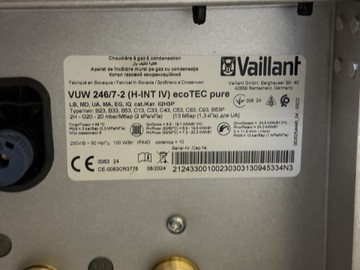 Vaillant ecotec pure vuw 246/7-2