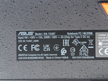 Б/в Ноутбук Asus 15/ryzen 7 7435hs ddr5/16gb ddr5/ssd 512 gb/geforce rtx4050 6gb 01-200995471