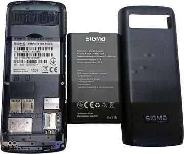 Б/в Мобільний телефон Sigma x-style 34 nrg type-c 01-201006261