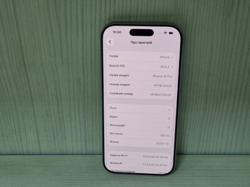 Б/у Мобільний телефон Apple iphone 16 pro 128gb 01-201051440