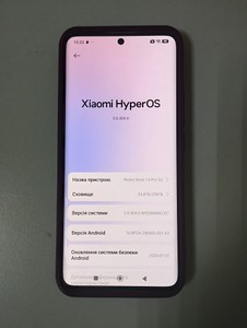 Б/в Мобільний телефон Xiaomi redmi note 14 pro 5g 8/256gb 01-201104304