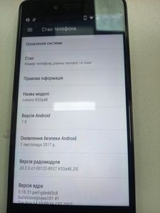 01-200635958: Lenovo k6 note 3/32gb