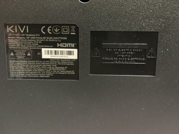 Б/в Телевізор Kivi 43'' uhd prime e5 qled 01-200838742