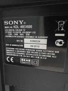 Б/в Телевізор Sony kdl-40ex600 01-200847524