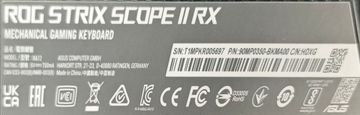 Б/в Клавіатура Asus rog strix scope ii rx 01-200896962