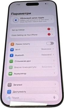 Б/в Мобільний телефон Apple iphone 16 pro max 256gb esim 01-200898405