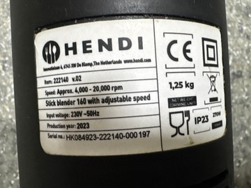 Б/в Блендер Hendi 222140 01-200933529