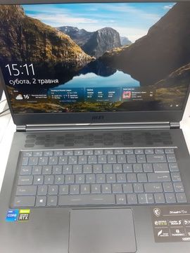 Б/в Ноутбук Msi 15/core i7-11375h ddr4/8gb ddr4/hdd *відсутній/ssd 500 gb/geforce rtx3060 6gb 01-200938538