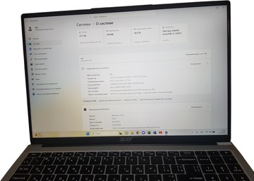 Acer 15/core i3-1305u ddr5/16gb ddr5/hdd *відсутній/ssd 512 gb/*інтегрована
