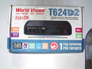 Б/в Ресивер ТВ World Vision t624d2 01-200992164
