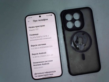 Б/в Мобільний телефон Xiaomi 15t 12/512gb 01-201019056