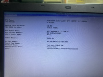 Б/в Ноутбук Packard Bell 17/celeron n3060 ddr3/4gb ddr3/hdd 500 gb/*інтегрована 01-201037764