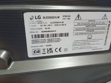 Б/в Телевізор Lg oled55g51lw 01-201096198
