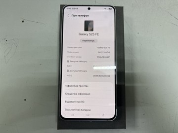 Б/в Мобільний телефон Samsung galaxy s25 fe 8/256gb 01-201135885