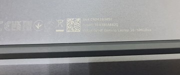 Б/в Ноутбук Hp 15/ryzen 5 7640hs ddr5/16gb ddr5/hdd *відсутній/ssd 512 gb/geforce rtx3050 6gb 01-201154762