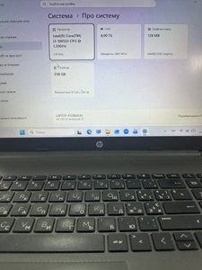 Hp 15/core i3-1005g1 ddr4/4gb ddr4/hdd *відсутній/ssd 256 gb/*інтегрована