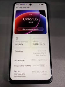Б/в Мобільний телефон Oppo a5x 4g 4/128gb 01-201166676