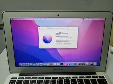 Б/в Ноутбук Apple macbook air 11" a 1465 core i5 1,6ghz/ram 4 gb/ssd 256 gb /hd graphics 6000 01-200802765