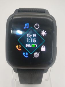 Б/в Смарт годинник Garmin venu sq2 music edition state aluminium bezel with black case and silicone band 01-200777651