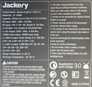 Б/в Зарядна станція Jackery explorer 1000 pro 01-200876480