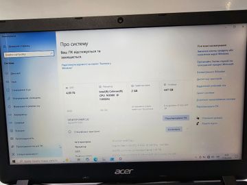 Б/в Ноутбук Acer 15/celeron n3060 ddr3/4gb ddr3/hdd 400 gb/ssd *відсутній/geforce 920mx 2gb 01-200855407