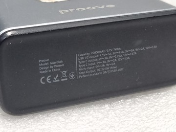 Б/в Повербанк Proove guardian 20000 mah 22.5w 01-200930308